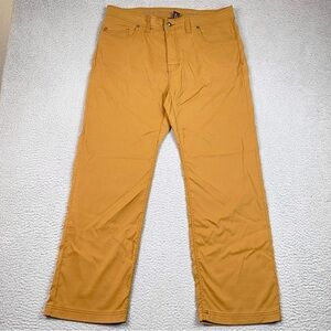 Prana Brion Pants Men's Size 38 x 30 Slim Fit Outdoor Hiking Stretch Travel EUC